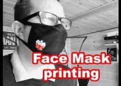 Eco-solvent printing on face mask